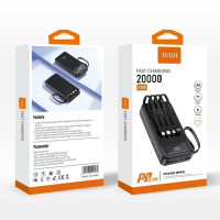 УМБ Power Bank WUW Y200 20000mAh PD22.5W (with cable Type-C+Micro+Lightning+USB)