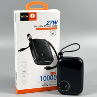 УМБ Power Bank WUW Y147 10000mAh PD27W (with cable Lightning+Type-C)