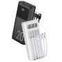 УМБ Power Bank WUW TUGI Y21 20000mAh 2.1A (with cable Type-C+Micro+Lightning+USB) з ліхтарем