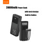 УМБ Power Bank WUW TUGI Y21 20000mAh 2.1A (with cable Type-C+Micro+Lightning+USB) з ліхтарем