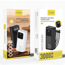 УМБ Power Bank WUW TUGI Y31 30000mAh 2.1A (with cable Type-C+Micro+Lightning+USB) з ліхтарем