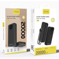 УМБ Power Bank WUW TUGI Y202 20000mAh PD22.5W (with cable Lightning+Type-C)