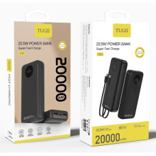 УМБ Power Bank WUW TUGI Y202 20000mAh PD22.5W (with cable Lightning+Type-C)