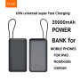 УМБ Power Bank WUW TUGI Y45 20000mAh PD65W (with cable Lightning+Type-C)