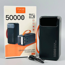 УМБ Power Bank TUGII WUW Y500 500000mAh PD22.5W+QC3.0 (with cable Type-C+Lightning) з ліхтарем
