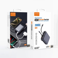 УМБ Power Bank TUGII WUW Y245 20000mAh PD45W (with cable Type-C+Lightning)