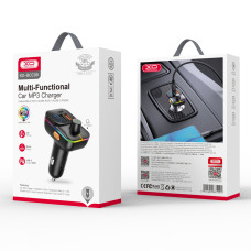 FM модулятор (Автомобільний зарядний пристрій) XO BCC09 Smart PD25W