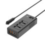 Автомобільний інвертор XO CZ027 200W (AC 2*220V, 2*USB, 2*Type-C, DC 5V-12V)
