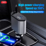 Автомобільний зарядний пристрій XO CC62 Smart 4in1 5V3A (з висувним кабелем Type-C 100W+Lightning 12W 0,8m)