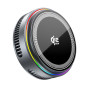 Бездротовий зарядний пристрій XO CX043 Qi 2.2, 25W, RGB з магнітним охолоджувачем