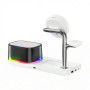 Бездротовий зарядний пристрій XO CX045 5in1 Qi2.2, 25W (Clock+Speaker+Light+Mobile+Watch+Headphones)
