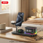 Бездротовий зарядний пристрій XO CX045 5in1 Qi2.2, 25W (Clock+Speaker+Light+Mobile+Watch+Headphones)