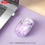 Мишка комп'ютерна бездротова XO M12 transparent (Connector: Bluetooth+2.4G USB)