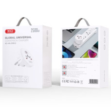 Мультифункціональний мережевий адаптер XO WL23 EU standard to multi national universal wall socket 