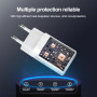 Мережевий зарядний пристрій XO CE36 GaN PD45W+18W