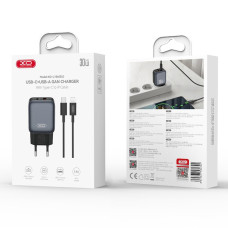 Мережевий зарядний пристрій XO L156 GaN PD30W+QC3.0 Type-C to Lightning