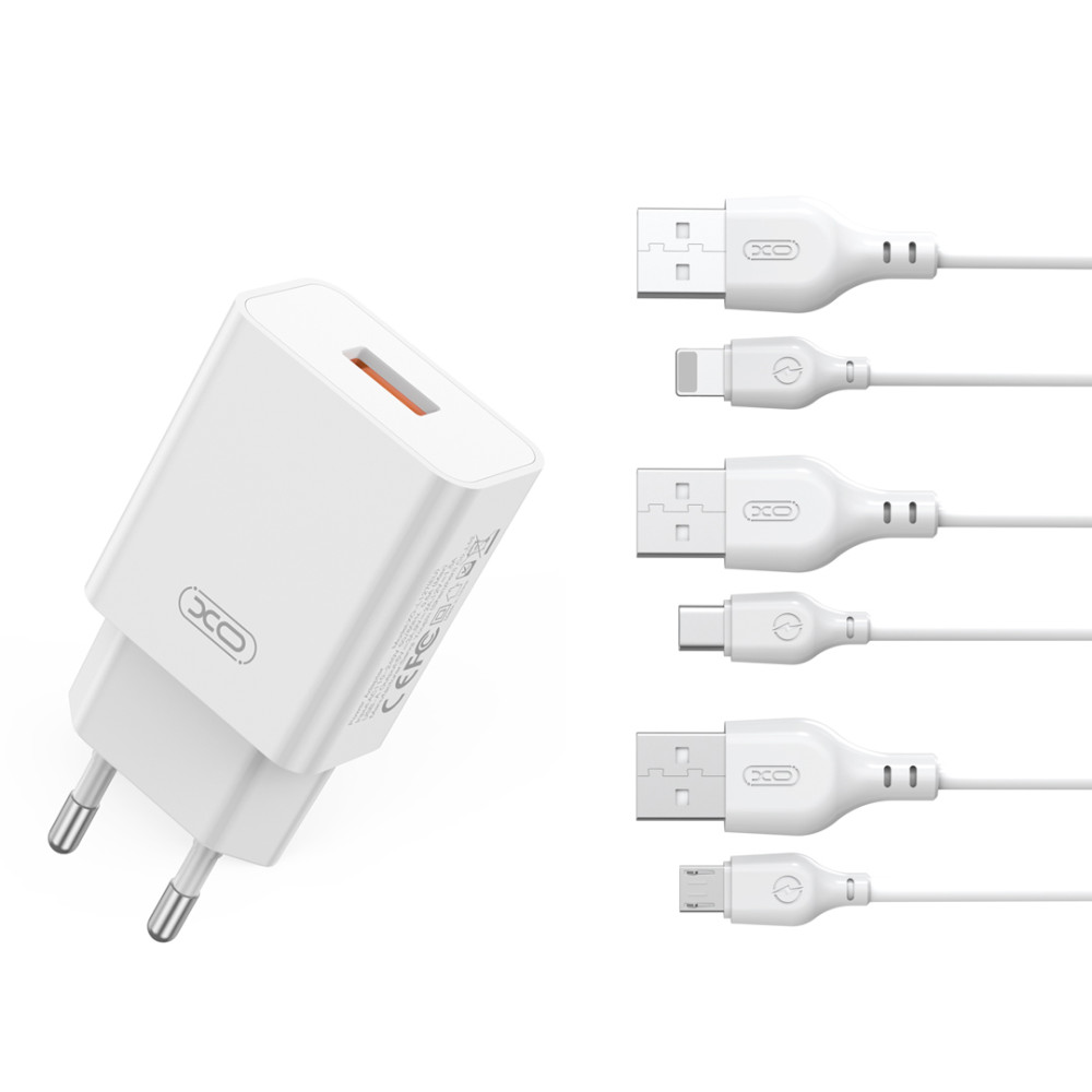 Мережевий зарядний пристрій  XO L127 QC18W Type-C
