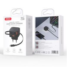 Мережевий зарядний пристрій XO L165 Telescopic 20W Type-C