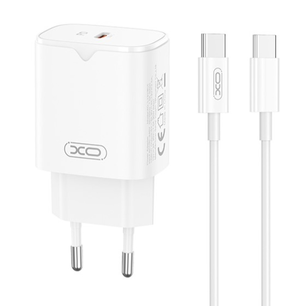 Мережевий зарядний пристрій XO L131 GaN PD30W Type-C to Type-C