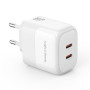 Мережевий зарядний пристрій XO L140 GaN Nitride 35W Type-C to Type-C