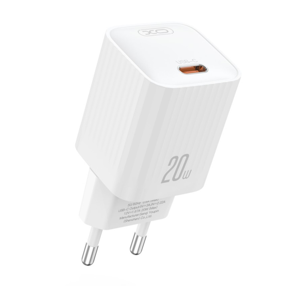 Мережевий зарядний пристрій XO L146 PD20W Type-C to Type-C