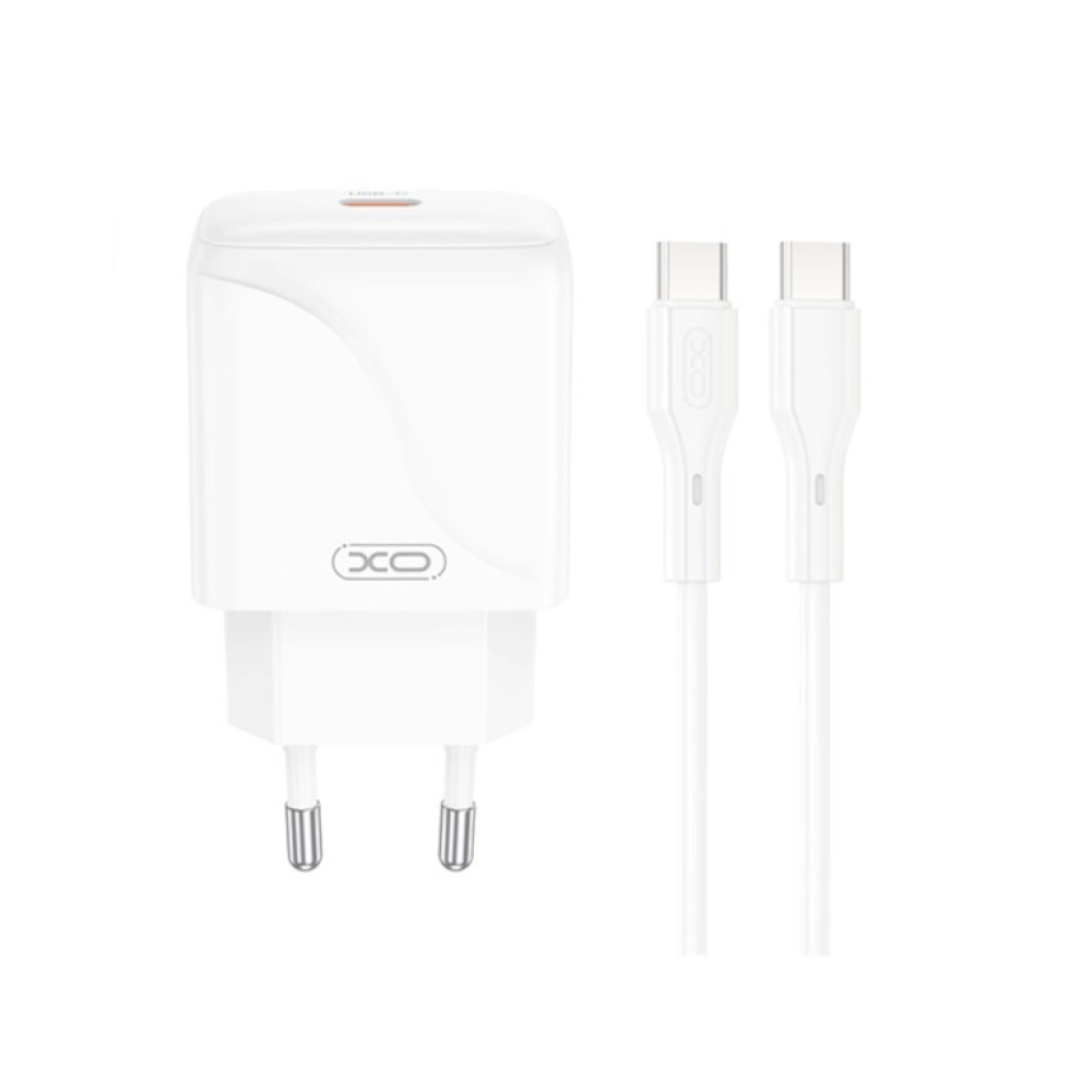 Мережевий зарядний пристрій XO L141 PD20W Type-C to Type-C