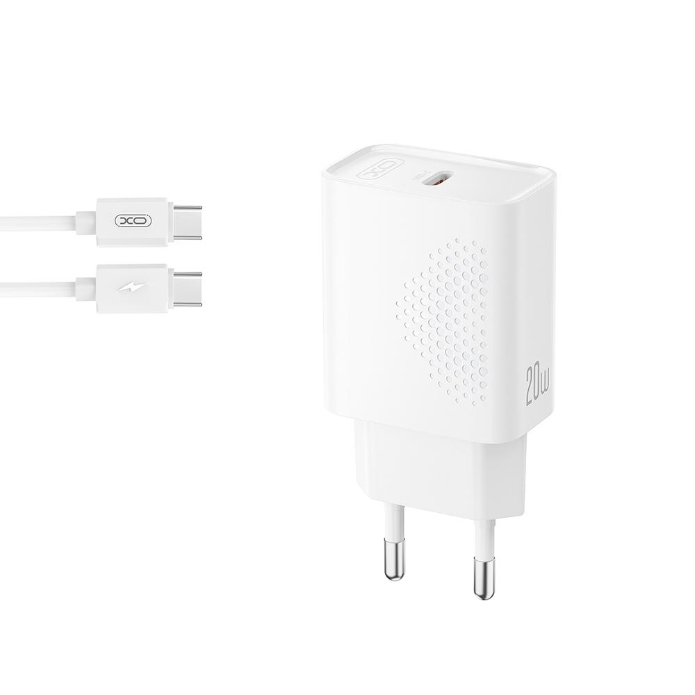 Мережевий зарядний пристрій XO L160 PD20W Type-C to Type-C