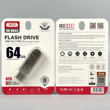 USB флеш XO DK03 64Gb USB3.0+Type-C Швидкісна