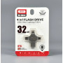 USB флеш XO DK04 32GB 4in1 USB2.0+Micro+Lightning+Type-C