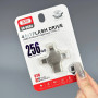 USB флеш XO DK04 256GB 4in1 USB+MicroUSB+Lightning+Type-C USB2.0