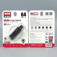USB флеш XO DK06 64Gb 3in1 USB3.0+Lightning+Micro Швидкісна