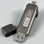 USB флеш XO DK08 128Gb USB3.2+Type-C Швидкісна