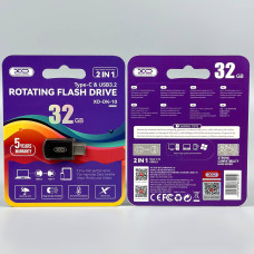 USB флеш XO DK10 32GB USB3.2+Type-C Швидкісна
