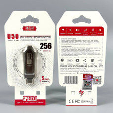 USB флеш XO U50 256Gb USB3.0+Type-C Швидкісна