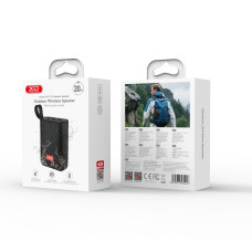 Колонка XO F74 Bluetooth+TF 1200mAh IP66 (5V, 1A) (11,5*8,56*4см)
