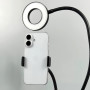 Кільцева світлодіодна Led Лампа стійка XO BGD001/LS-90 3.5 inch 2в1 з затискачем для телефону
