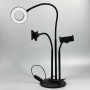Кільцева світлодіодна Led Лампа стійка XO BGD006/LS-90 3.5 inch 2в1 з затискачем для телефону і тримачем мікрофона