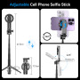 Монопод (трипод) XO SS22 Magnetic Mini Selfie Stick 4in1 Bluetooth