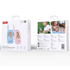 Дитяча рація XO DJJ02 Kids з відеозв'язком Blue+Pink (набір 2шт.)