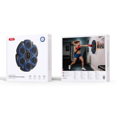 Настінна мішень для боксу XO SF-02 з RGB-підсвічуванням та музикою Bluetooth (6 секцій+рукавички)