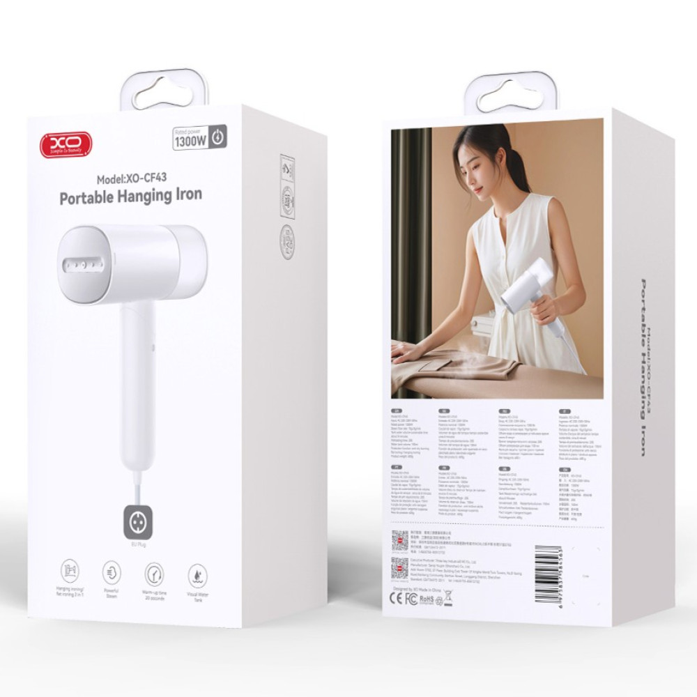 Ручний відпарювач для одягу XO CF43 1300W (AC 220-240V, 50-60Hz)