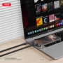 Шнурок-тримач з кабелем XO NB-Q289B Bullet на руку Type-C to Type-C 60W 0.30m