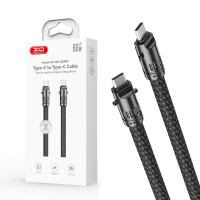 Шнурок-тримач з кабелем XO NB-Q289B Bullet на руку Type-C to Type-C 60W 0.30m