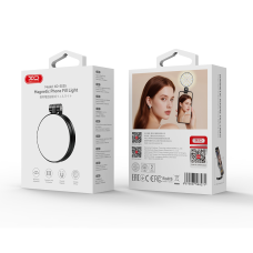 Портативне відеосвітло XO SS35 Magnetic із дзеркалом, обертання 360° (2800К-5000К) з підставкою