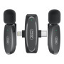 Бездротовий петличний мікрофон XO MKF10 2in1 Type-C+Lightning