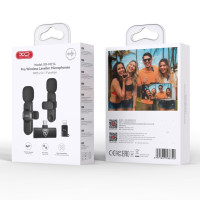 Бездротовий петличний мікрофон XO MC14 Dual Microphone (Type-C+Lightning Adapter)