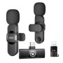 Бездротовий петличний мікрофон XO MC14 Dual Microphone (Type-C+Lightning Adapter)