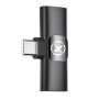 Бездротовий петличний мікрофон XO MC14 Dual Microphone (Type-C+Lightning Adapter)