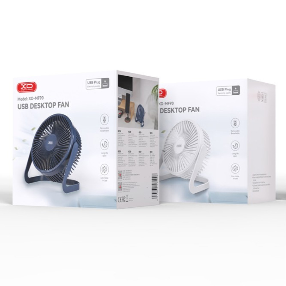 Вентилятор XO MF90 настільний (4-inch,2 speeds,USB)