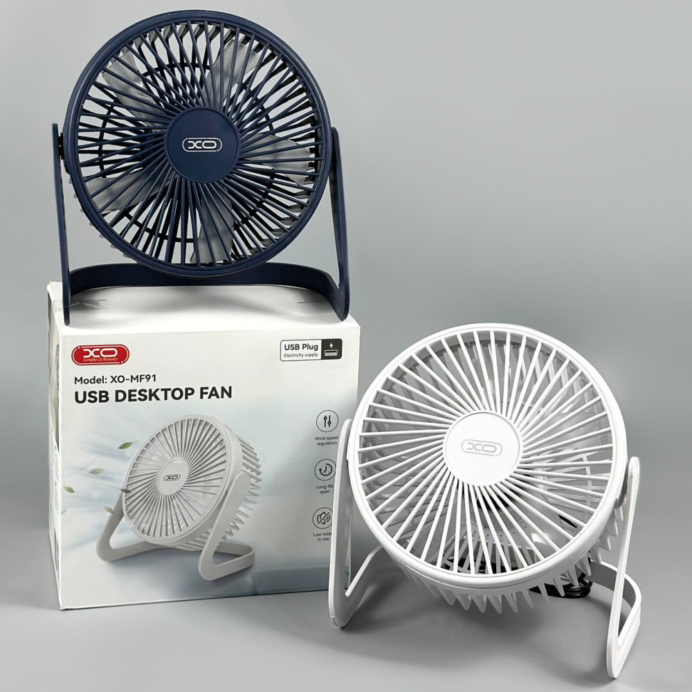 Вентилятор XO MF91 настільний (6-inch,2 speeds,USB) (21,0см)
